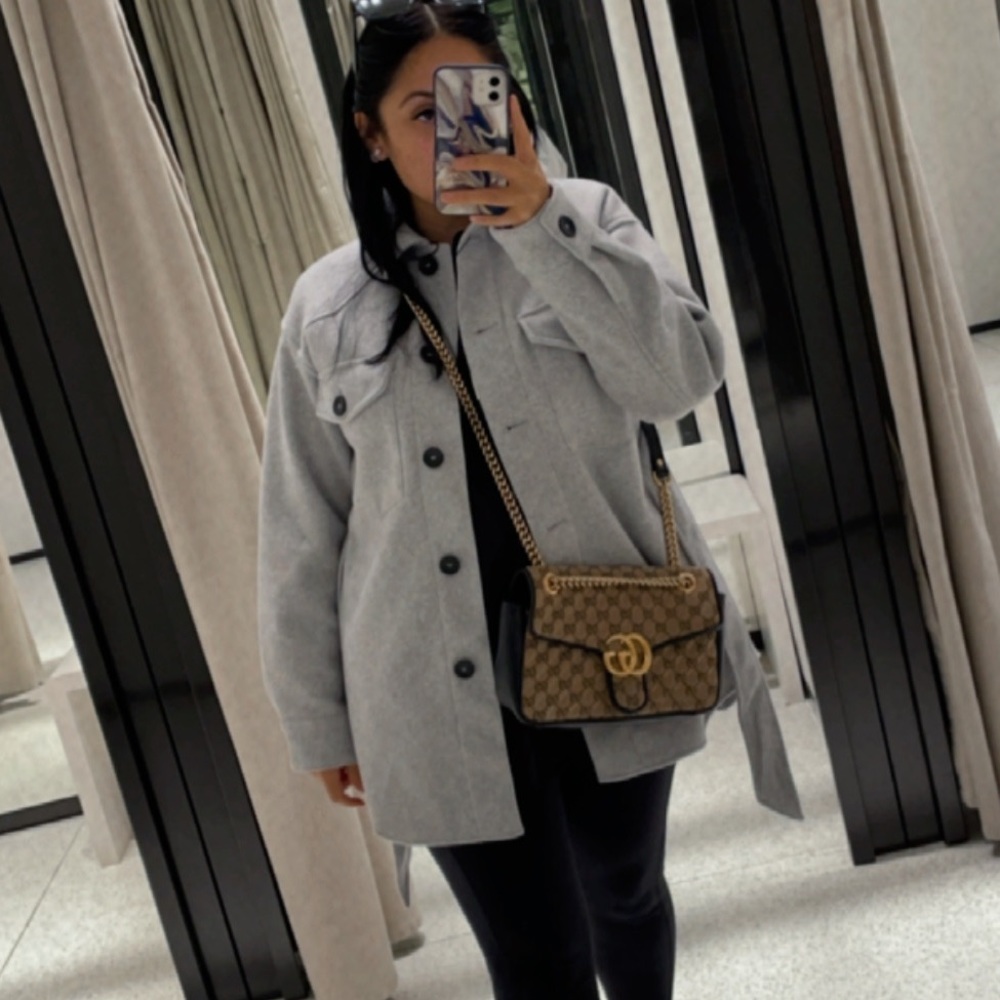 - Zara grey overcoat